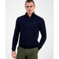 Mens Quarter Zip Pullover Knit Sweater