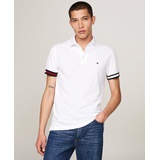 Mens Slim Fit Stripe Cuff Polo Shirt