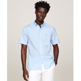 Mens Short Sleeve Flex Poplin Button Down Shirt