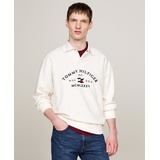 Mens Long Sleeve Nautical Arch Logo Polo Sweatshirt