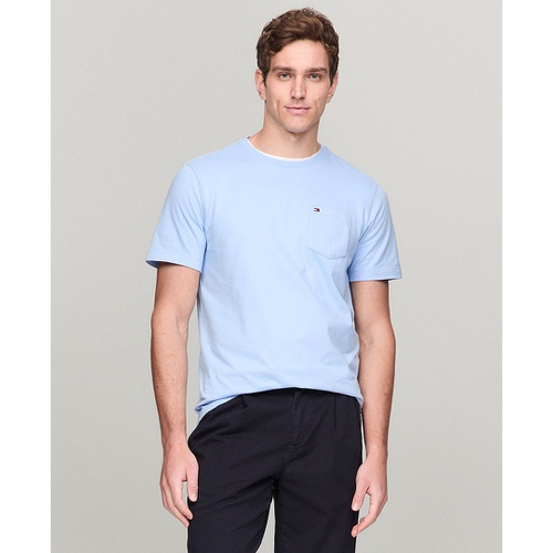 타미힐피거 Mens Essential Solid Pocket T Shirt