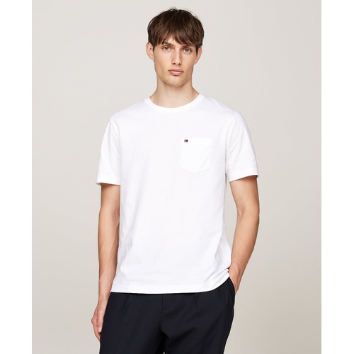 타미힐피거 Mens Essential Solid Pocket T Shirt