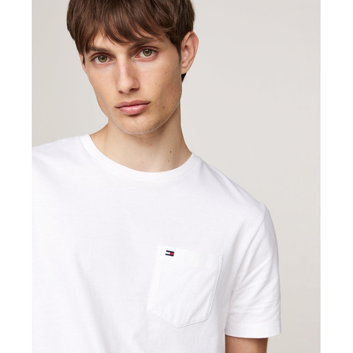 타미힐피거 Mens Essential Solid Pocket T Shirt