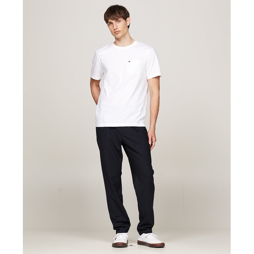 타미힐피거 Mens Essential Solid Pocket T Shirt