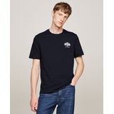 Mens Short Sleeve Crewneck Embroidered Heritage Crest T Shirt