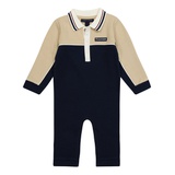 Baby Boy Long Sleeve Polo Footless Coverall