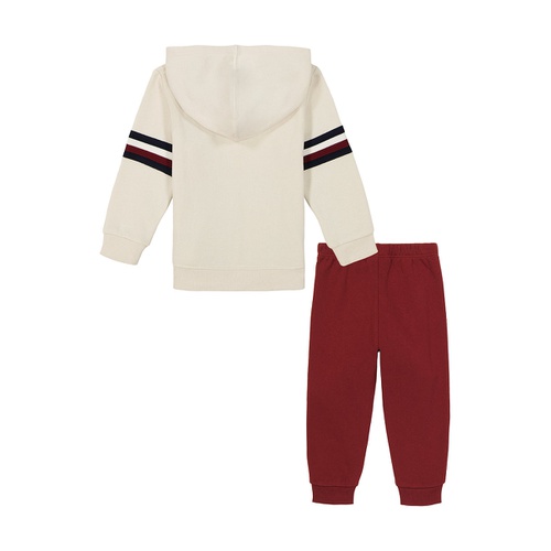 타미힐피거 Baby Boy 1/4 Zip Fleece Monogram Hoodie Joggers 2 Piece Set