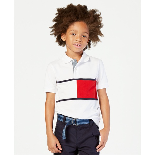 타미힐피거 Big Boys Colorblocking Tommy Flag Polo