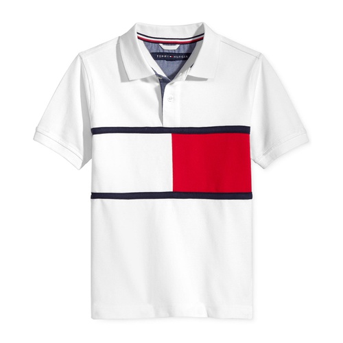 타미힐피거 Big Boys Colorblocking Tommy Flag Polo