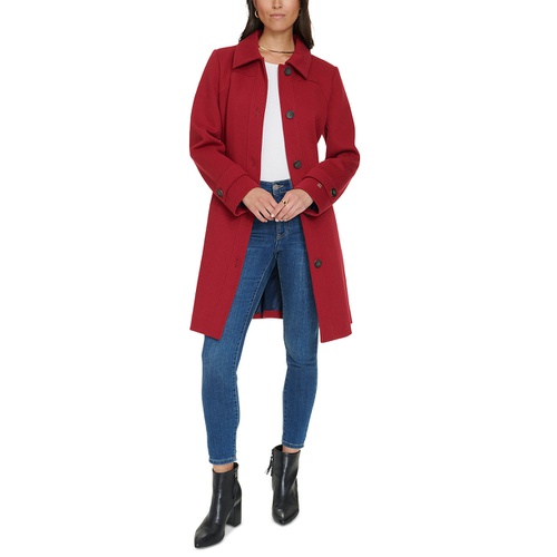 타미힐피거 Womens Single-Breasted Belted Coat