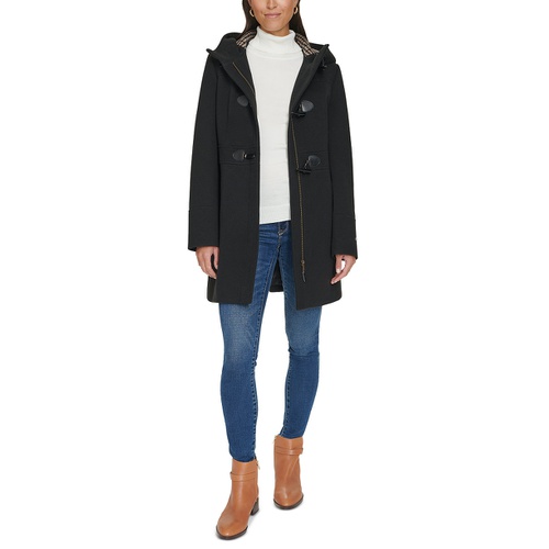 타미힐피거 Womens Hooded Toggle Walker Coat