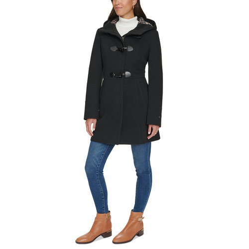 타미힐피거 Womens Hooded Toggle Walker Coat