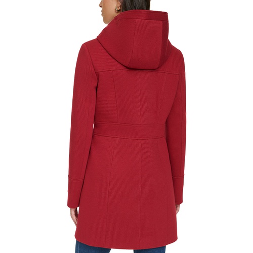 타미힐피거 Womens Hooded Toggle Walker Coat