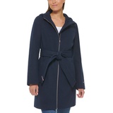 Womens Belted Hooded Coat