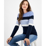 Womens Leila Colorblocked Cable Knit Sweater