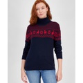 Womens Snowflake Stella Turtleneck Sweater