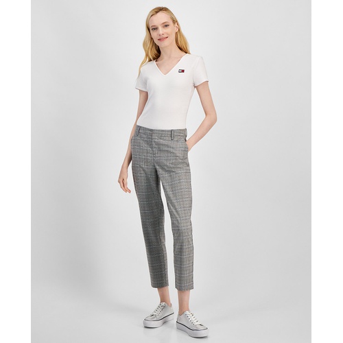 타미힐피거 Womens Hampton Glen Plaid Trousers