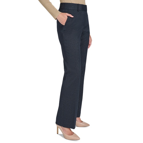 타미힐피거 Womens Metallic Pinstriped Pants