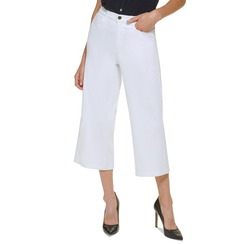 타미힐피거 Womens Mid Rise Wide Leg Capri Pants