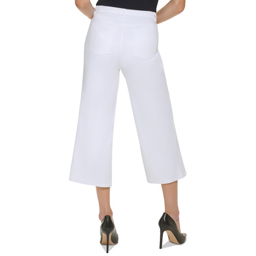 타미힐피거 Womens Mid Rise Wide Leg Capri Pants