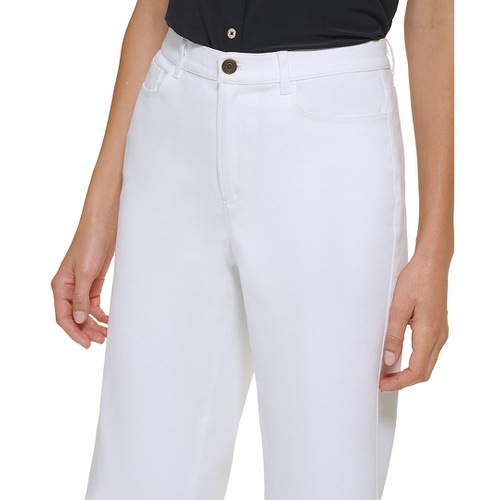 타미힐피거 Womens Mid Rise Wide Leg Capri Pants