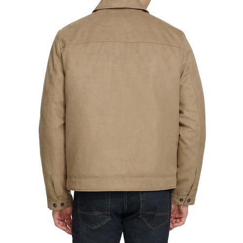 타미힐피거 Mens Faux Suede Trucker Jacket