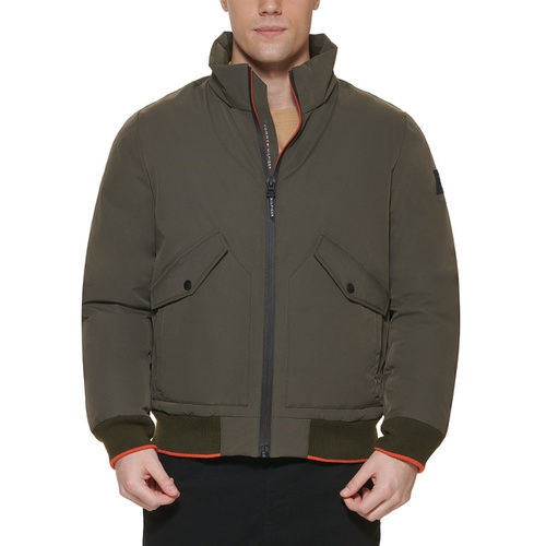 타미힐피거 Mens Flex Performance Zip Front Bomber Jacket