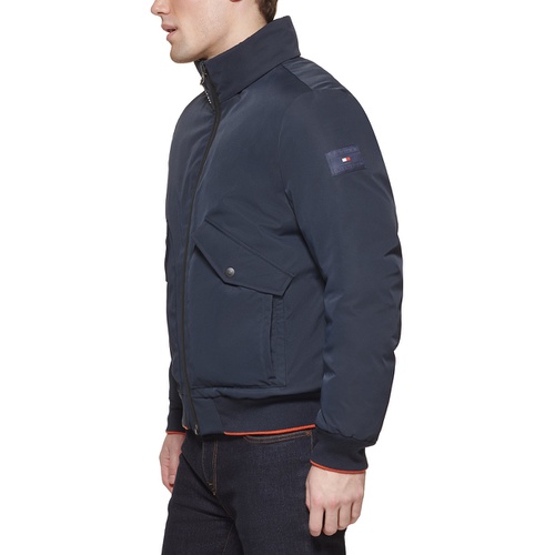 타미힐피거 Mens Flex Performance Zip Front Bomber Jacket