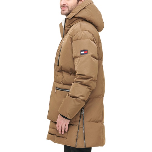 타미힐피거 Men's Hooded Heavyweight Parka Jacket