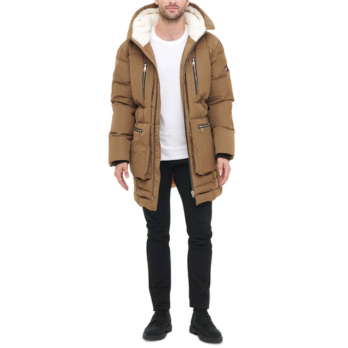 타미힐피거 Men's Hooded Heavyweight Parka Jacket