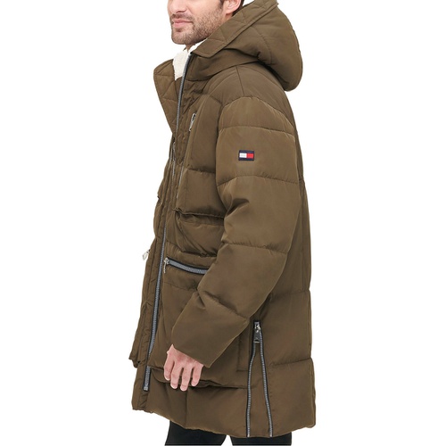 타미힐피거 Men's Hooded Heavyweight Parka Jacket