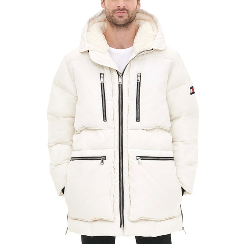 타미힐피거 Men's Hooded Heavyweight Parka Jacket