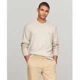 Mens Regular Fit Pima Cotton Cashmere Blend Solid Crewneck Sweater