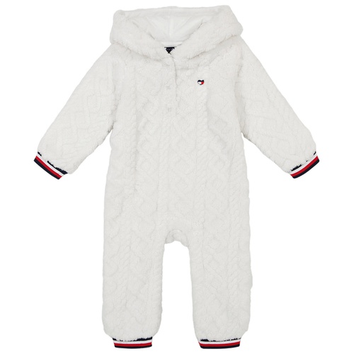 타미힐피거 Baby Girl Cable Sherpa Hooded Coverall