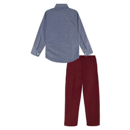 타미힐피거 Toddler and Little Boys TH Flex Performance Stretch Pant Shirt and Bowtie 3 Piece Set