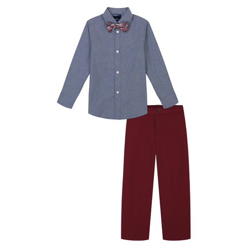 타미힐피거 Toddler and Little Boys TH Flex Performance Stretch Pant Shirt and Bowtie 3 Piece Set