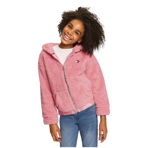 타미힐피거 Big Girls Minky Zip Front Hoodie