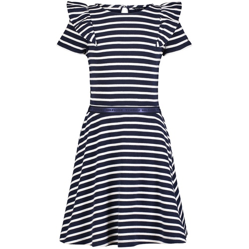 타미힐피거 Big Girls Stripe Ruffle Dress