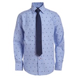 2 Pc. All Over Dot Print Shirt & Tie Set Big Boys