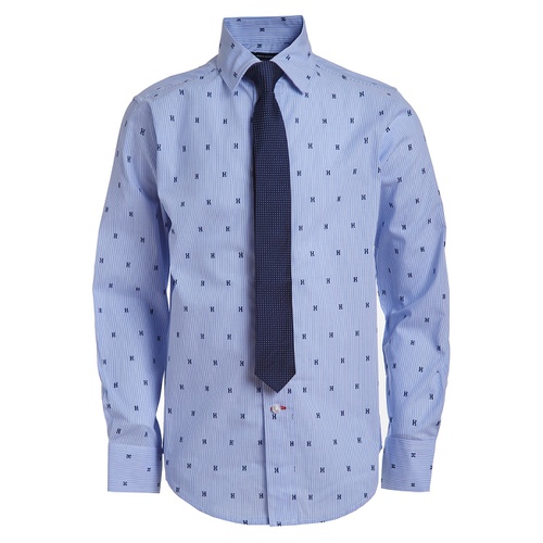 타미힐피거 2 Pc. All Over Dot Print Shirt & Tie Set Big Boys