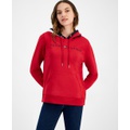 Womens Colorblocked Pullover Hoodie