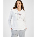 Womens Logo Graphic Pullover Hoodie