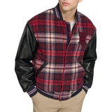 Mens Wool Mix Logo Varsity Jacket