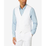 Mens Modern Fit TH Flex Stretch Chambray Suit Separate Vest