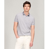 Mens Regular Fit Tipped Linen Polo Shirt