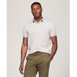 Mens Regular Fit Tipped Linen Polo Shirt