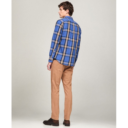 타미힐피거 Mens Regular Fit Heavy Brushed Check Shirt