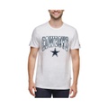 Mens White Dallas Cowboys Embroidered Patch T shirt