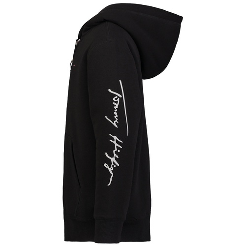 타미힐피거 Toddler and Little Boys Script Full Zip Soft Sherpa Hoodie