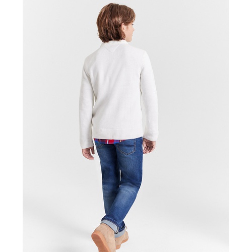 타미힐피거 Toddler and Little Boys Flag Crew Sweater